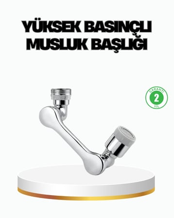 Üç Segmentli 1080 Derece Musluk Aparatı Esnek Döner Havalandırıcı Pratik Kullanım - Lisinya