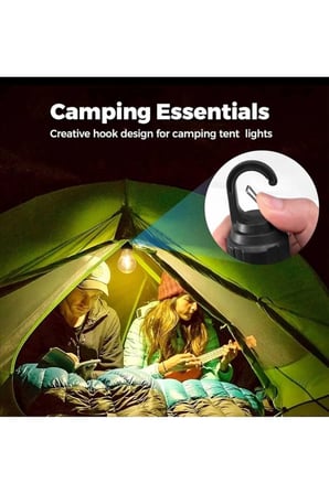 Taşınabilir Şarjlı Led Ampül Outdoor Kamp Bahçe Lambası 10W Askılı Kırılmaz Led Işık ( Lisinya )
