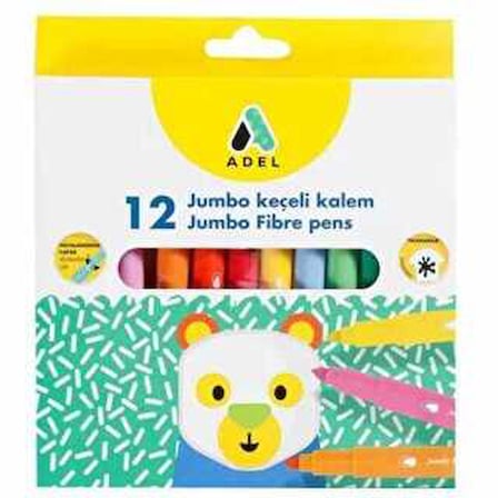 Keçeli Kalem Jumbo 12 li