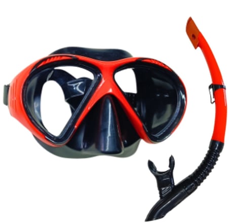 Star Diving Dalış Maskesi ve Snorkel Yetişkin - 51711-KIRMIZI (Lisinya)