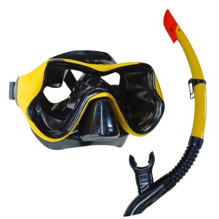 Star Diving Dalış Maskesi ve Snorkel Yetişkin - 51714-SARI (Lisinya)