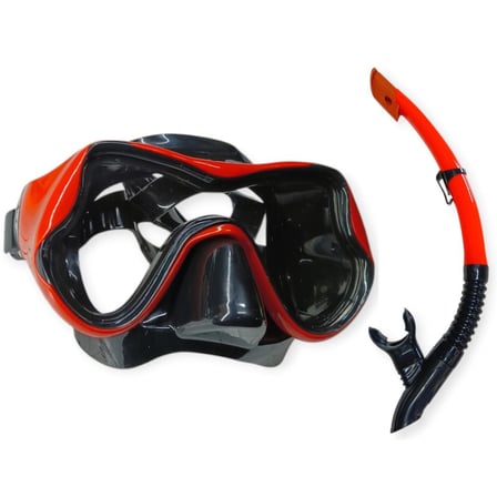 Star Diving Dalış Maskesi ve Snorkel Yetişkin - 51714-KIRMIZI (Lisinya)