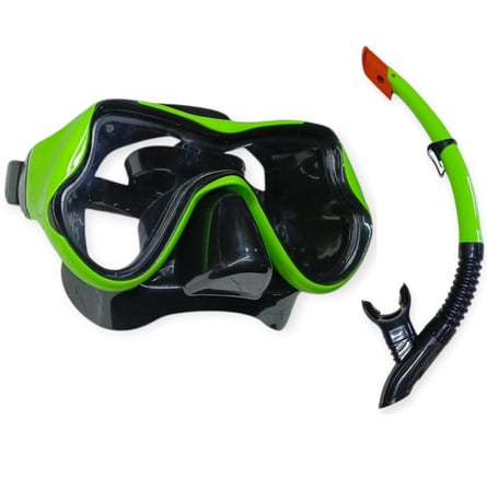 Star Diving Dalış Maskesi ve Snorkel Yetişkin - 51714-YEŞİL (Lisinya)