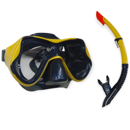 Star Diving Dalış Maskesi ve Snorkel Yetişkin - 51715-SARI (Lisinya)