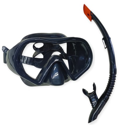 Star Diving Siyah Dalış Maskesi ve Snorkel Yetişkin - 51723 (Lisinya)