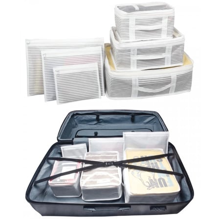 Bavul İçi Organizer Seti - Yatak Odası Organizer Set - Makyaj Organizer Mini Hurçlar (6 Parça) ( Lis