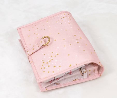 Baby Kullanımı Kolay Desenli Alt Bakım Çantası (pembe) ( Lisinya )