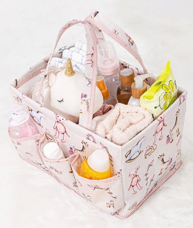 Baby Kullanımı Kolay Desenli Taşınabilir Bakım Çantası (pembe) ( Lisinya )