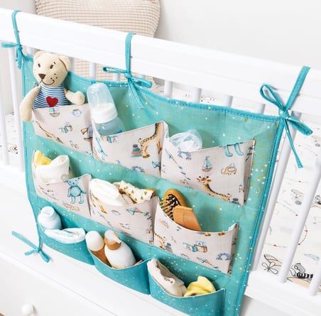 Baby 9 Cepli Bağlamalı Beşik Kenarı Düzenleyici (yeşil) ( Lisinya )