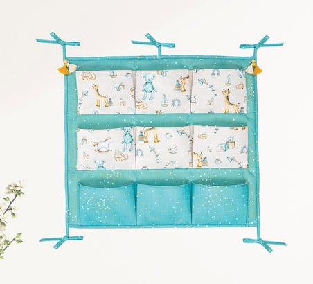 Baby 9 Cepli Bağlamalı Beşik Kenarı Düzenleyici (yeşil) ( Lisinya )