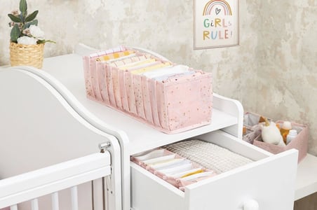 Baby Akordiyon Organizer Çekmece Düzenleyici Medium (pembe) - 04096 ( Lisinya )