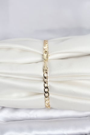 CM 14K Gold Renk Halka Zincir Model Kadın Bileklik - Lisinya
