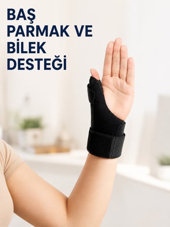 Metal Atelli Başparmak Destekli El Bilekliği Ayarlanabilir De Quervain Bilek Desteği - Lisinya