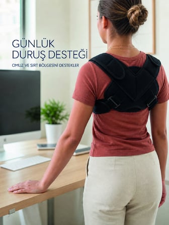 Klavikula Korsesi Ayarlanabilir Köprücük Kemiği Omuz ve Sırt Destek Bandajı - Lisinya