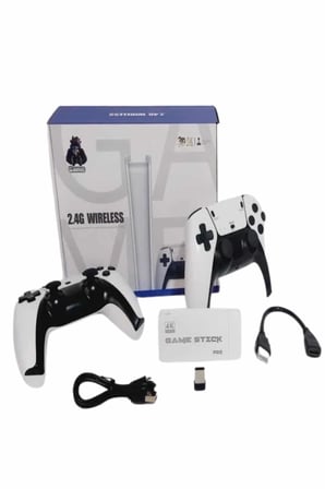 Game Stick 4K Retro Çift Kollu Atari Oyunlari +20000 Oyunlu Konsol Nostalji - Lisinya