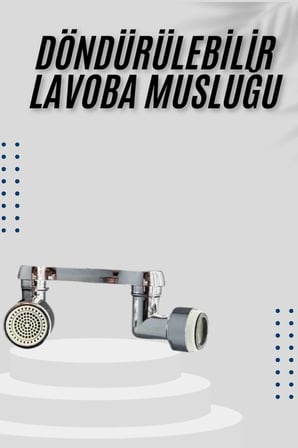 Dönebilen Musluk Başlığı Akrobat Mutfak Banyo Musluk Ucu Başlığı Oynar Başlıklı - Lisinya