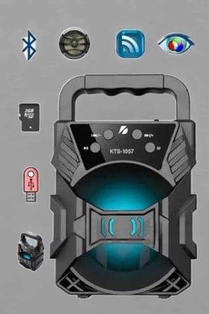 Yüksek Performanslı Bluetooth Hoparlör Kablosuz Taşınabilir - Lisinya