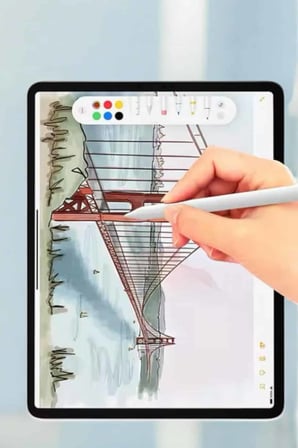 Tablet Kalemi iOS Android Windows Uyumlu Yedek Uçlu Universal Çizim Kalemi - Lisinya
