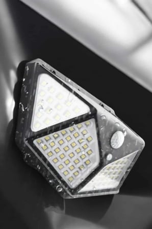 Güneş Enerjili Bahçe Aydınlatma Lambası Solar 100 Led Lamba - Lisinya