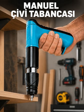Metal Gövdeli El Tipi Çivi Tabancası Profesyonel Montaj Tabancası - Lisinya
