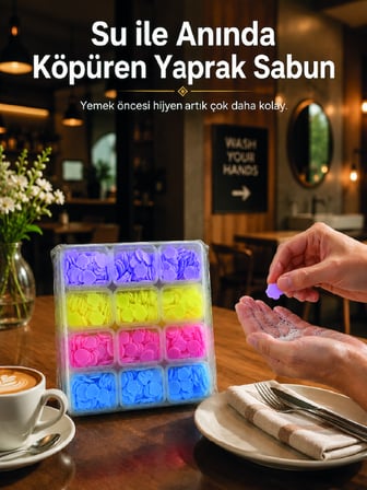 24 Adet Taşınabilir Yaprak Sabun Kutusu - Lisinya