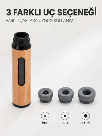Taşınabilir Küllük İnce Orta Kalın 3 Farklı Uçlu Mini Küllük - Lisinya