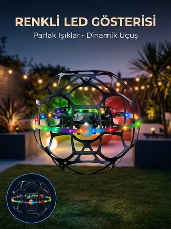 Koruyucu Kafesli Dron El Hareketiyle Kontrol Edilebilen Uçan - Lisinya