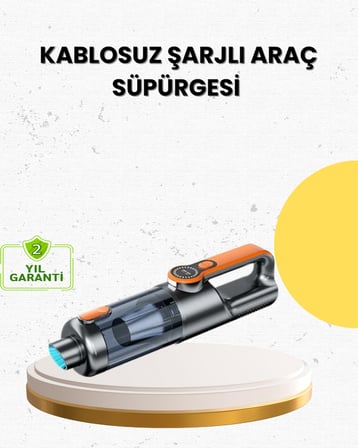 Mini El Süpürgesi Çok Başlıklı Kablosuz Vakum Güçlü Emiş Numaratör Hediyeli - Lisinya