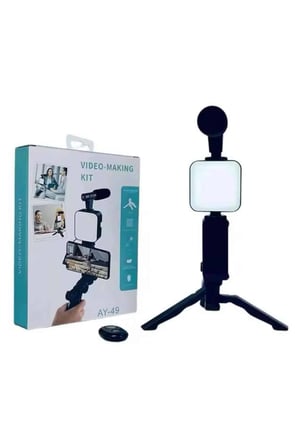 Video Making Kit Telefon Tutucu Vlog Video Mini Led Işıklı - Lisinya
