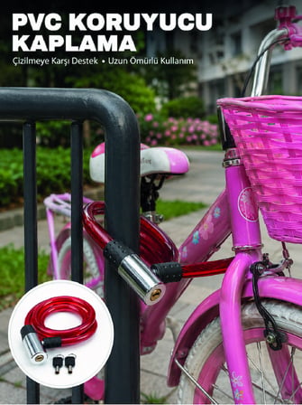 Bisiklet, Elektrikli Scooter ve Çocuk Bisikletleri İçin Güvenlik Kilidi - Lisinya