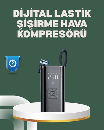 Bisiklet, Motosiklet ve Araçlar İçin Çok Amaçlı Hava Pompası - Lisinya