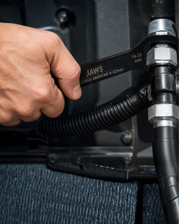 Evrensel Çok Amaçlı Anahtar 6 22 mm İnç ve Metrik Uyumlu Güçlü Tork Performansı - Lisinya