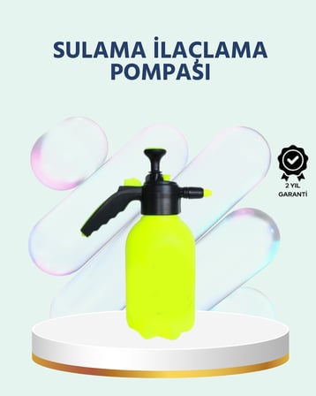Basınçlı El Pompası 2 Litre Bakır Nozul Ayarlı Jet ve Dağınık Atım - Lisinya