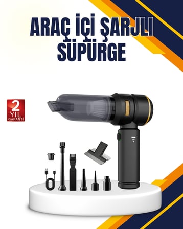 15000 PA Emiş Gücü ve Hava Üfleme Özellikli Şarjlı Süpürge - Lisinya