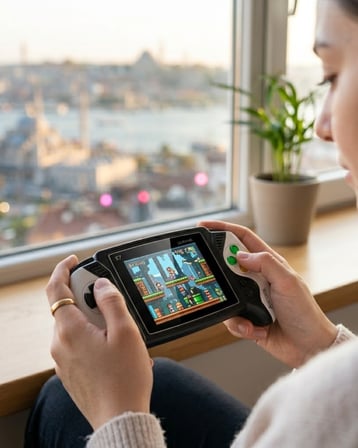 Taşınabilir Oyun Konsolu 620 Oyun Dahili Renkli Ekran TV Bağlantılı - Lisinya