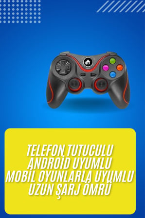 Kablosuz Oyun Kolu Bluetooth Joystick Gamepad Android Uyumlu - Lisinya