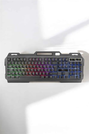 Oyuncu Klavyesi Q Klavye RGB Işıklı Mouse Hediyeli - Lisinya