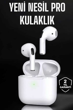 Beyaz Yeni Nesil Pro Bluetooth Kulaklık Yüksek Ses Kaliteli ANC Özelliği - Lisinya