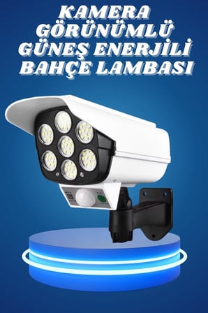 bahçe aydınlatması hareket sensörlü led aydınlatma kamera görünümlü - lisinya