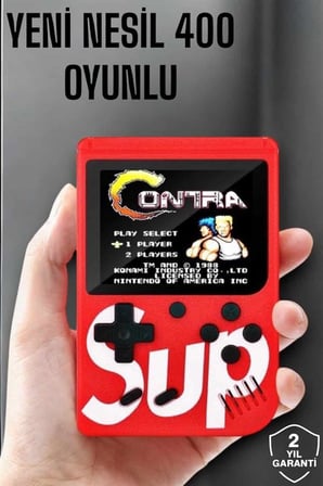 Çocuklara Özel SUP 400 Oyunlu Mini Oyun Konsolu - Lisinya