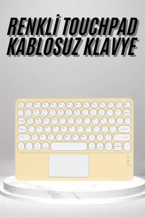 Touchpad Uyumlu Bluetooth Klavye Slim Kablosuz Wifi Q Klavye - Lisinya