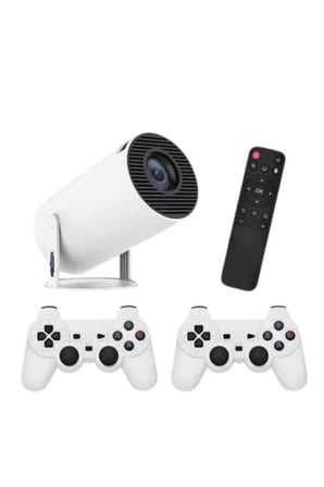 4K Wireless Çift Kollu Kumandalı Oyun Projeksiyonu Retro Video Oyunu Yeni Nesil - Lisinya