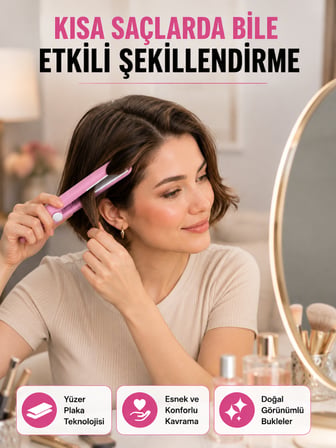 30 Saniyede Isınan PTC Teknolojili Saç Şekillendirici – Sabit Isı Kontrollü, Hızlı Performans Yeni N