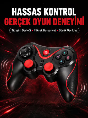Profesyonel Oyuncu Kablosuz Gamepad Çoklu Cihaz Desteği - Lisinya