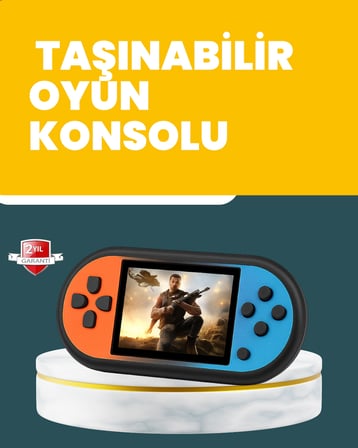 520 Oyunlu Mini Oyun Konsolu HD LCD Ekranlı - Lisinya