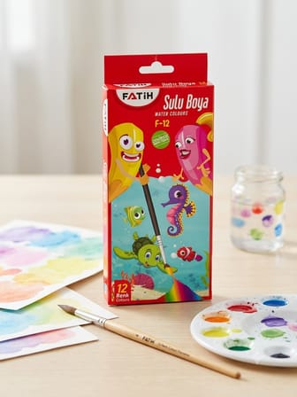 Sulu Boya 12 Renk Kaliteli
