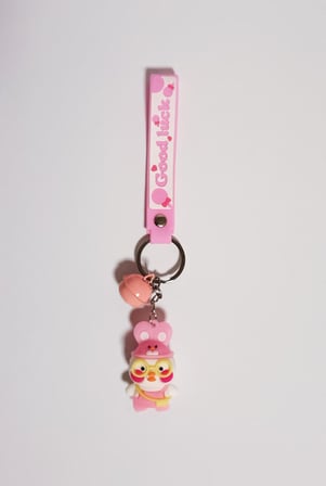 Anahtarlık  Pembe Şapkalı Ördek