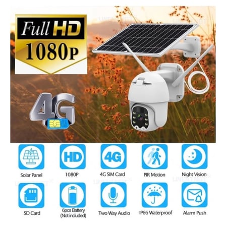 Sim Kartlı 4g Ptz 360 Hareketli Solar Güneş Enerjili 1080p Kamera Türkçe Program Son Sürüm ( Lisinya