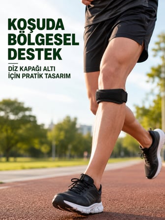 iz Altı Tendon Destek Bandı Ayarlanabilir Cırtlı Sporcu Bandı - Lisinya