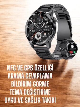 Çift Kordonlu Yüksek Çözünürlüklü Akıllı Saat Uyku İzleyici & Spor Modları - Lisinya